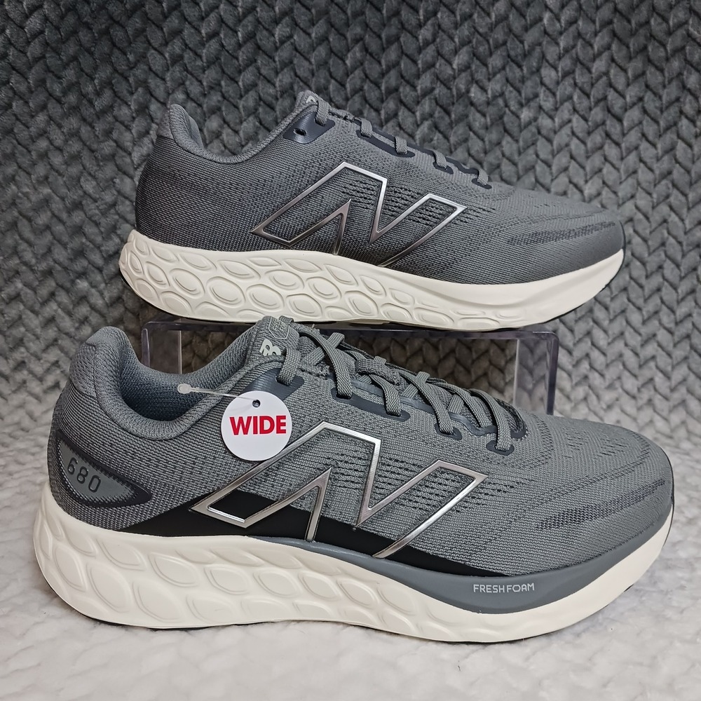 New Balance Fresh Foam 680v8 Harbor Grey Men's Running Shoes Size 7 Extra Wide